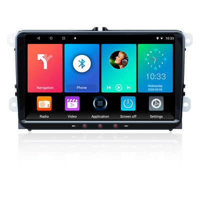2 DIN αρρενωπός αυτόματος φορέας Carplay ναυσιπλοΐας ΠΣΤ 9 ίντσας της VW αρρενωπός πολυμέσων αυτοκινήτων στερεοφωνικός